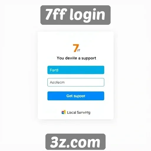 Suporte ao cliente no site 7ff login