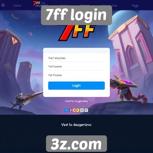 Conheça a interface do site 7ff login